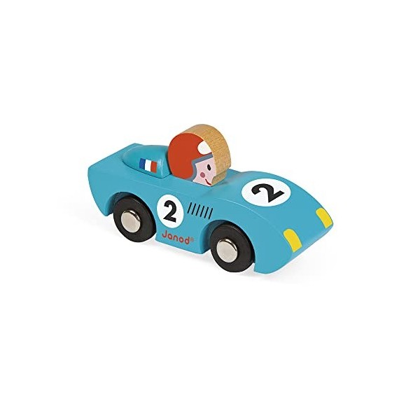 Janod J08545 Story Racing Wooden Car, Speed