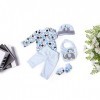 ZIYIUI Vêtements de Poupée pour New Born Baby Poupée, Tenue de poupée en Coton pour Poupée 45-55 cm