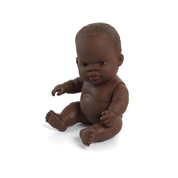 Miniland Miniland31144 21 cm Petite Fille Afrique sans sous-vêtements en Sac
