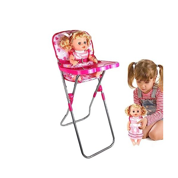 poupée poupée Pliable poupée Landau Chaise Haute poupée Ensemble daccessoires poupée Cadeaux pour Kids