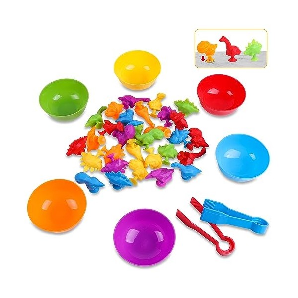 Umitive Jouets éveil Montessori, Jouet éducatifs pour Apprend Comptage, Les Couleurs et Classification, Jouets dactivité et 