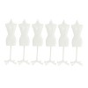 EXCEART 12 Pcs Support Poupée Cintres Mini Porte-Vêtements Mini Robe Formelle Vêtements De Poupée Mannequin Robe De Poupée Su