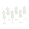 EXCEART 12 Pcs Support Poupée Cintres Mini Porte-Vêtements Mini Robe Formelle Vêtements De Poupée Mannequin Robe De Poupée Su