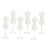 EXCEART 12 Pcs Support Poupée Cintres Mini Porte-Vêtements Mini Robe Formelle Vêtements De Poupée Mannequin Robe De Poupée Su