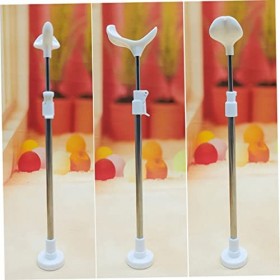 WHAMVOX 2 Pièces Stand De Poupée Support De Poupée en Plastique Poupée De Porcelaine Ombre Haute Forme De Robe De Poupée Port