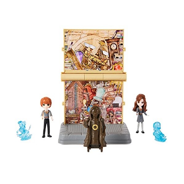 HARRY POTTER - PLAYSET COURS DE SOINS AUX CRÉATURES MAGIQUES WIZARDING WORLD - Coffret Magique Avec 1 Figurine Articulée Luna