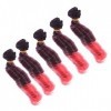 SAFIGLE 5Pcs Bouclés Perruques Bouclés Fermeture Perruque De Cheveux Humains Volume Cheveux Outil Poupée De Cheveux Bouclés P