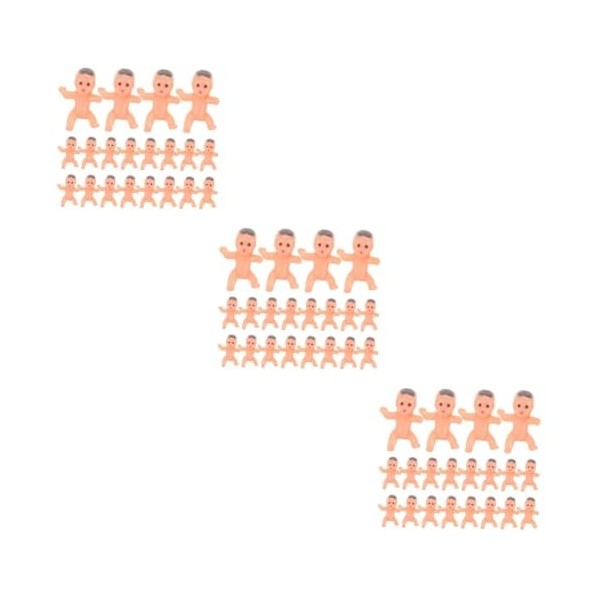 Amosfun 80 Pièces Poupée Ange Poupée Petit Modèle De Bébé Cloches Minuscules Décoration De Cuisson Jouet pour Bébé Enfants Jo