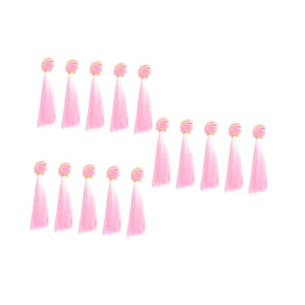 SEWACC 10 Pcs Accessoires pour Cheveux Perruques Colorées Perruques De Remplacement De Cheveux Accessoires De Cheveux Poupée 