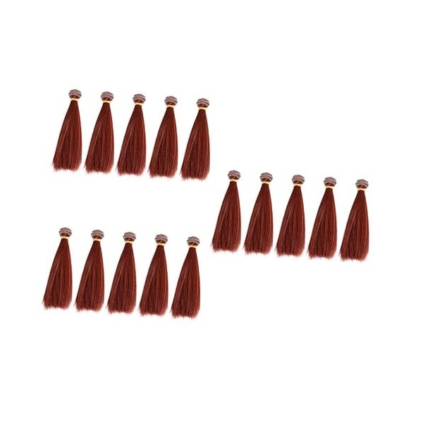 SEWACC 10 Pcs Accessoires pour Cheveux Perruques Colorées Perruques De Remplacement De Cheveux Accessoires De Cheveux Poupée 