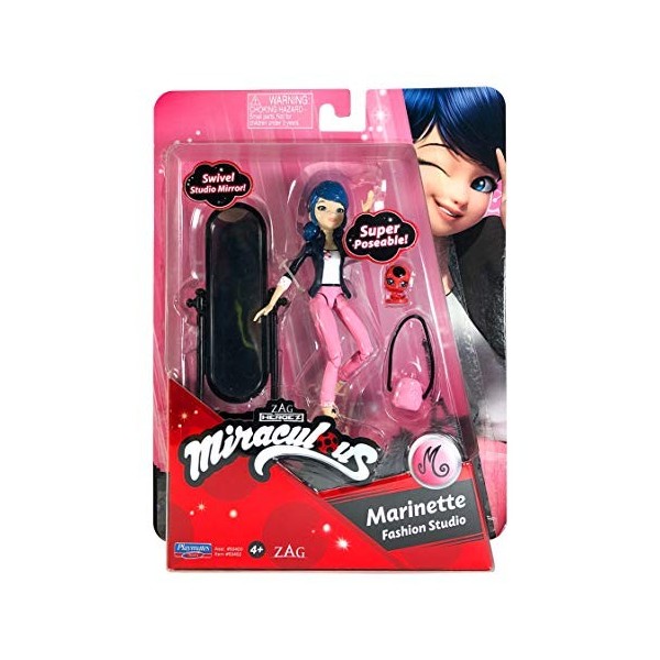 Bandai - Miraculous Ladybug - Mini-poupée - Marinette - Poupée articulée 12 cm et ses accessoires - P50402