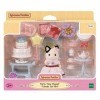 Sylvanian Families - Le Village - La fille Chat Bicolore et son goûter d’anniversaire - 5646 - Figurines Prêt à Jouer - Mini 