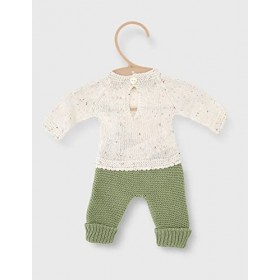 Miniland - Ensemble Tricot recyclé Miniland Dolls de 32 cm - Pull et Pantalon