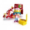 cavernedesjouets Coffret pinypon la Moto Pizza avec 1 Figurines + Accessoires - Mini poupée - des 4 Ans - Set Fille avec 1 Ca