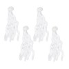 SEWACC 4Pcs Bouclés Perruques Orange Perruque Bouclés Perruque De Cheveux Humains Poupées Bjd Perruques De Poupée Cheveux Bou