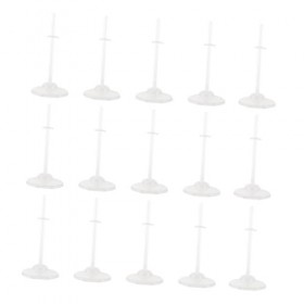 BRIGHTFUFU 20 Pièces Panier Jouet Action Figure en Plastique Poupée Stand Corps Humain Jouet Poupée Robe Forme Mannequin Modè