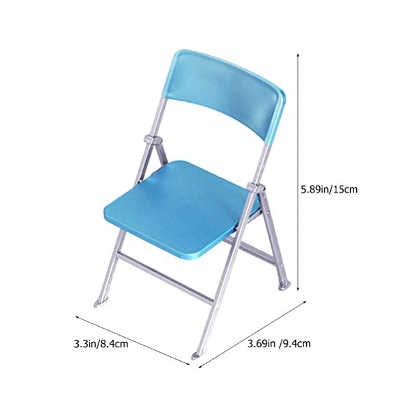 NUOBESTY Chaise Pliante Miniature Accessoires De Meubles pour Maison De Poupée Modèle De Mini Chaise Décoration Micropaysage 
