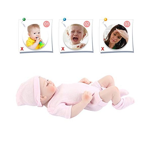 Lochimu silicone bébé poupées endormie poupées poupées réalistes renaît bébé poupées en silicone plein corps reborn poupées r