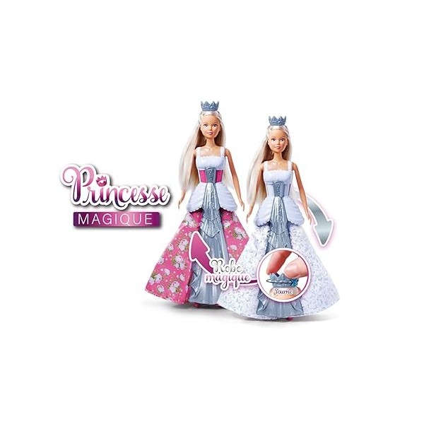 STEFFI LOVE Simba Princesse Magique - Poupée Mannequin 29cm - Robe Magique - Mariée ou Princesse - Dès 3 Ans - 105733655