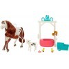 Spirit lindomptable Coffret le bain de Boomerang, avec cheval 20 cm, mini-figurines animaux et accessoires, jouet pour enfan