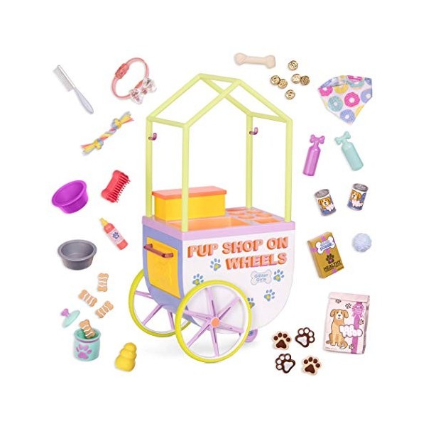 Glitter Girls GG57145Z Pup Shop on Wheels Set