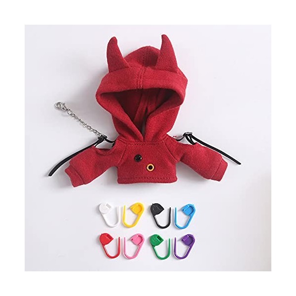 XiDonDon BJD vêtements Mode Petit Diable Pull à Capuche pour Ob11 Molly, GSC, OB, 1/12 Bjd poupée vêtements poupée Accessoire