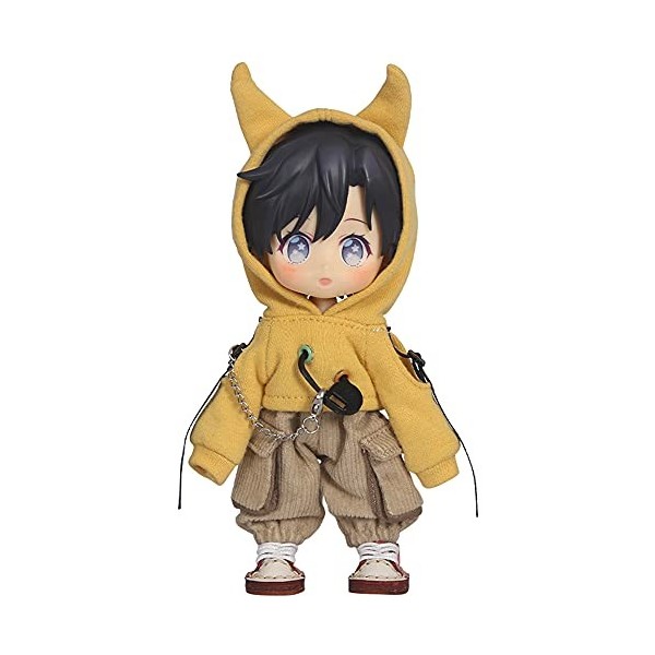 XiDonDon BJD vêtements Mode Petit Diable Pull à Capuche pour Ob11 Molly, GSC, OB, 1/12 Bjd poupée vêtements poupée Accessoire