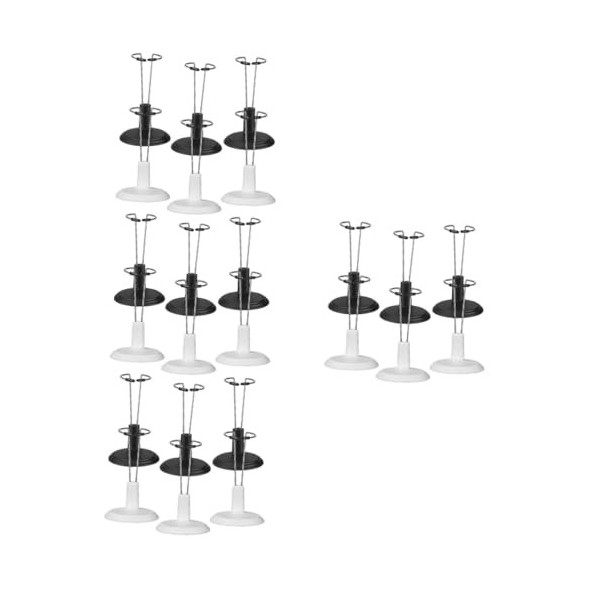 Toyvian 6 Pièces Cadre De Support De Poupée Base De Support De Poupée Support De Poupée Miniature Poupée Se Tient Supports De