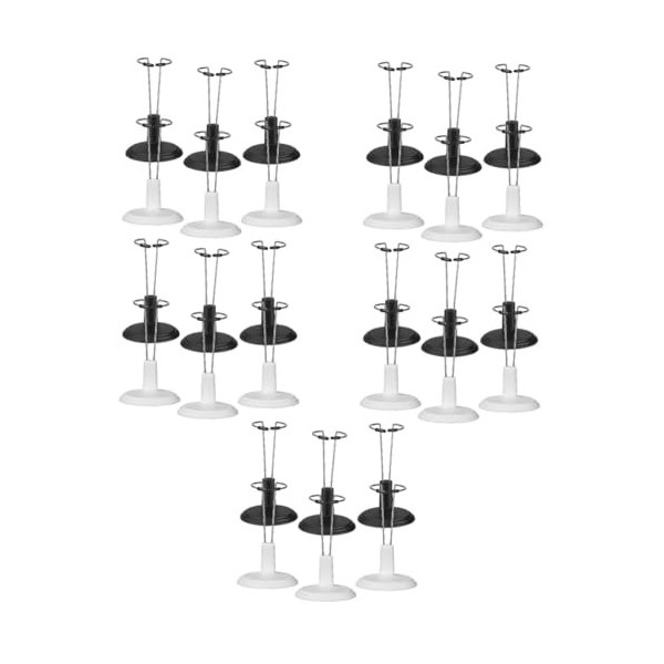 Toyvian 6 Pièces Cadre De Support De Poupée Base De Support De Poupée Support De Poupée Miniature Poupée Se Tient Supports De
