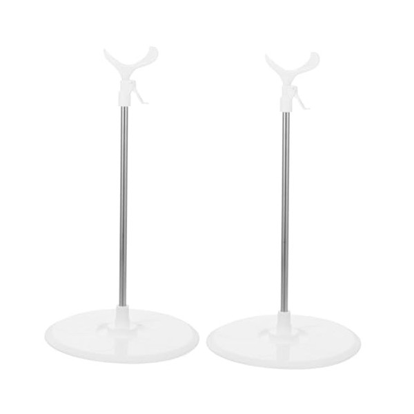 Présentoir Pour Poupées 15 Cm – Lot De 4 Supports Noirs Réglables, Portables, Pour Poupées Mannequins Et Peluches