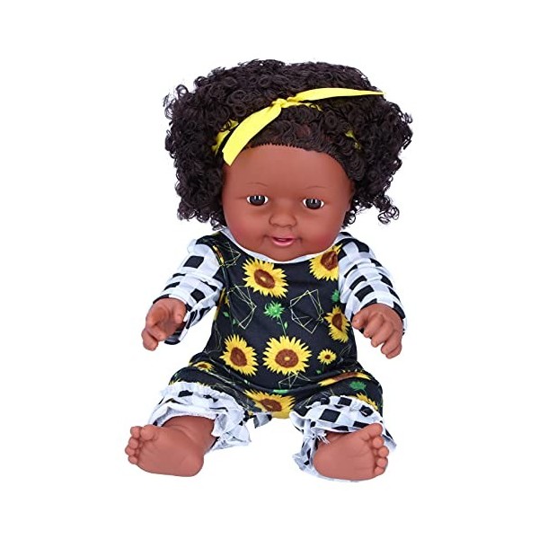 Poupée Noire De 12 Pouces Pour Fille, Poupée Noire Afro-américaine Avec Tissu, Poupée Bébé Reborn Pour Enfants âgés De 1 2 3 