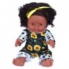 Poupée Noire De 12 Pouces Pour Fille, Poupée Noire Afro-américaine Avec Tissu, Poupée Bébé Reborn Pour Enfants âgés De 1 2 3 