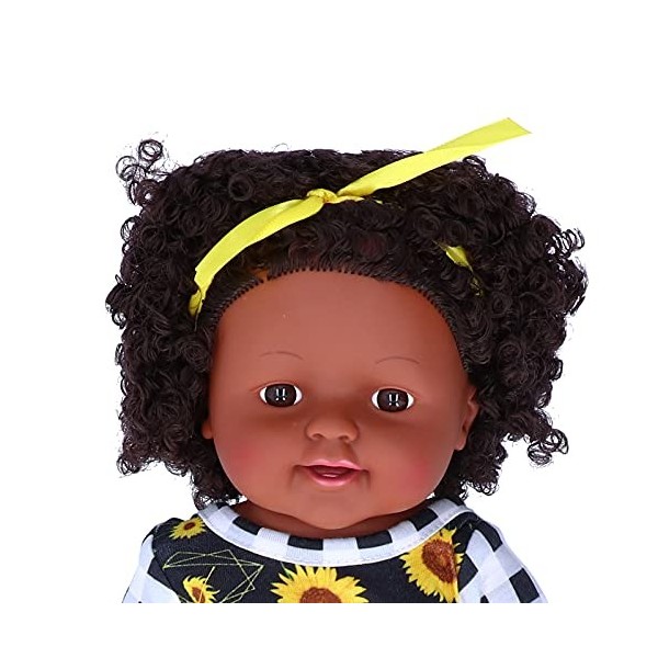 Poupée Noire De 12 Pouces Pour Fille, Poupée Noire Afro-américaine Avec Tissu, Poupée Bébé Reborn Pour Enfants âgés De 1 2 3 