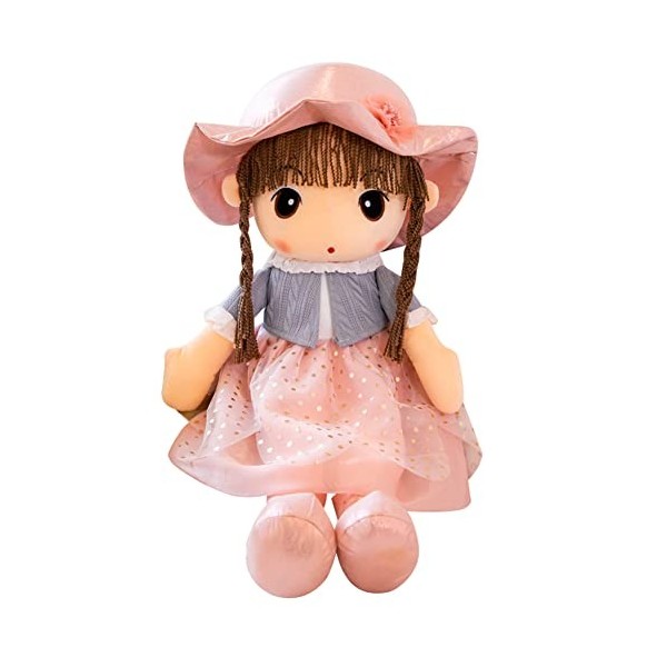 Poupée de Chiffon, Jouet Peluche Fille Mignon Jouet en Peluche Mignon Poupée de Chiffon Poupon Ornement Maison Plush Toys Pou