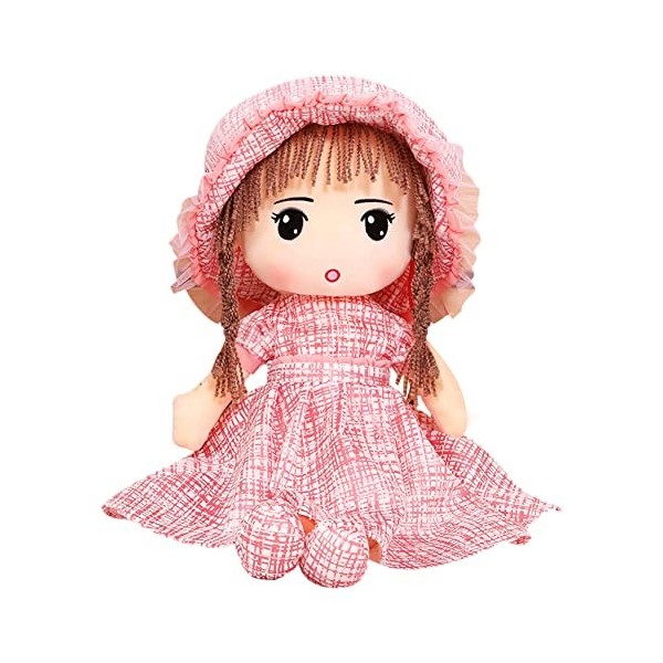 Poupée de Chiffon, Jouet Peluche Fille Mignon Jouet en Peluche Mignon Poupée de Chiffon Poupon Ornement Maison Plush Toys Pou