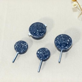 ibasenice 4 Pièces Casseroles Et Poêles Miniatures en Métal pour Maison De Poupée 1:12 Ustensiles De Cuisine Miniatures Mini 