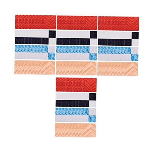 Toyvian 72 Pièces Plancher en Bois De Maison De Poupée Planchers De Mini-Maisons Décoration De Meubles De Parquet Plancher De