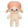 RéAliste-Reborns PoupéE en Peluche pour Enfants 8 PoupéE Nue avec des Cheveux Doux en Peluche Apaiser PoupéE Enfants Chambr