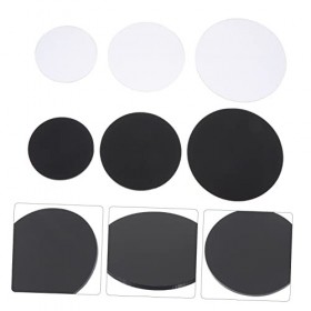 Toyvian 36 Pièces Fond dargile Accessoires Maquette Base Dartisanat en Argile Porte-poupée en Poterie Base De Sculpture en 