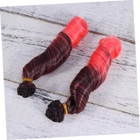 COHEALI 5 Pièces Outil De Cheveux De Volume Perruque De Cheveux Humains Bouclés Poupée De Cheveux Bricolage Artisanat Cheveux