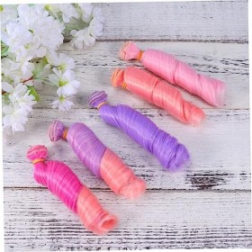 COHEALI 5 Pièces Volume Cheveux Outil Cheveux Poupée Bouclés Perruque De Cheveux Humains Bouclés Poupée Cheveux Poupée Perruq