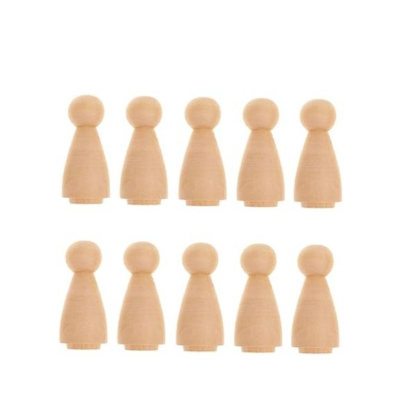 SEWACC 30 Pièces Décor À La Maison Poupées en Bois Décor À La Maison Inachevé Décor À La Maison Naturel Décoration De La Mais