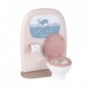 Smoby - Baby Nurse - Toilettes - pour Poupons et Poupées - Apprentissage de lHygiène - Lavabo et Brosse à Dents - 220380