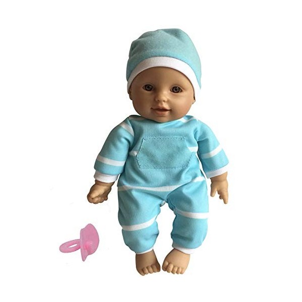 The New York Doll Collection Corps Doux Bebe Poupée dans Une boîte Cadeau - Afro-Américain Poupon Bebe 11 Pouces / 28 cm - Fa