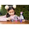 Enchantimals Coffret Sœurs avec mini-poupées Sage et Sabella Moufette, 2 mini-figurines animales et accessoires, jouet pour e