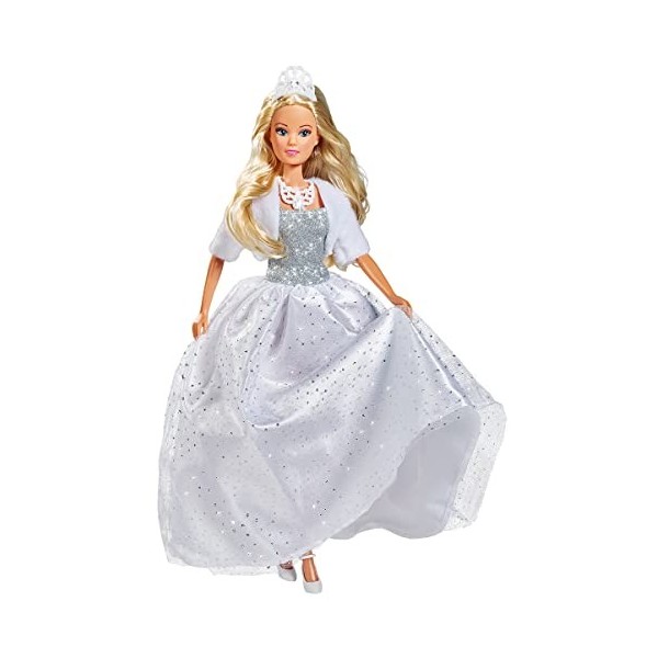 Simba - Steffi Love Rêve Blanc - Poupée Mannequin 29cm - Robe Blanche à Paillettes + Accessoires - Dès 3 Ans - 105733582