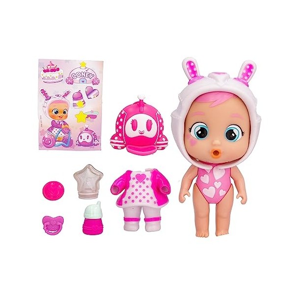 CRY BABIES MAGIC TEARS STARS STAR CONEY - Collectible Mini Poupée habillée dune jolie tenue, et dispose dune capsule 2 en 1