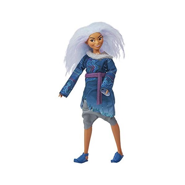 Disney, poupée Mannequin Sisu Forme Humaine, Cheveux Lavande et Tenue inspirée du Film de, Raya et Le dernier Dragon, dès 3 A