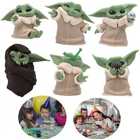 Hendpock Mini Figurine, 6 pièces figurines de cupcake, Décoration de Gâteau, Figure Jouets Set, Décoration de Gâteau, jouets 