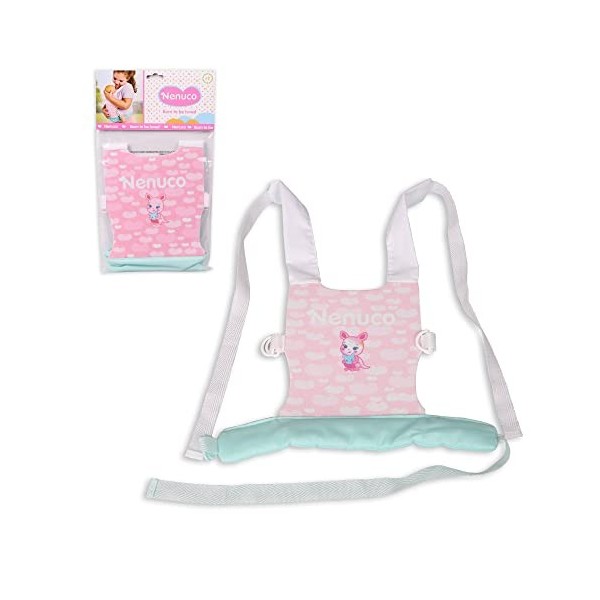 Nenuco Porte-bébé Jouet, NFN37000, Multicolore, Taille Unique